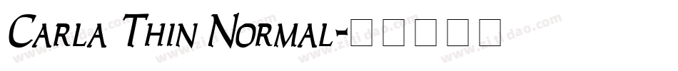 Carla Thin Normal字体转换
